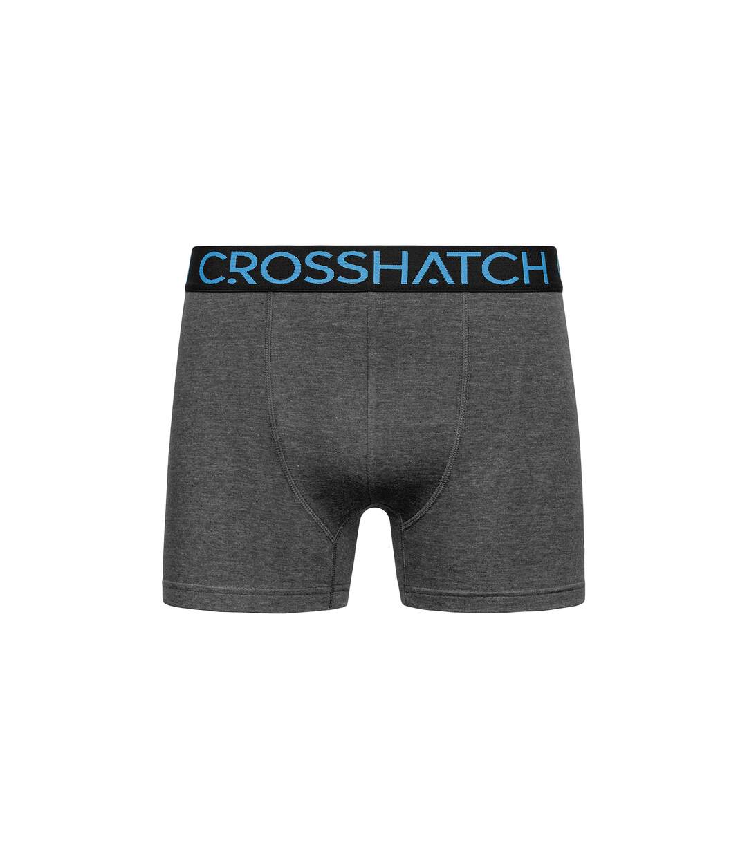 Pack of 3  Mens chasma boxer shorts  charcoal marl Crosshatch-4