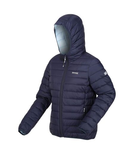 Womens/ladies Marizion Hooded Padded Jacket Navy Sea Haze Regatta
