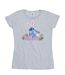 Disney T-shirt en coton Femmes/Ladies Lilo & Stitch Hippity Hop Stitch (Gris sportif) - UTBI25899-1