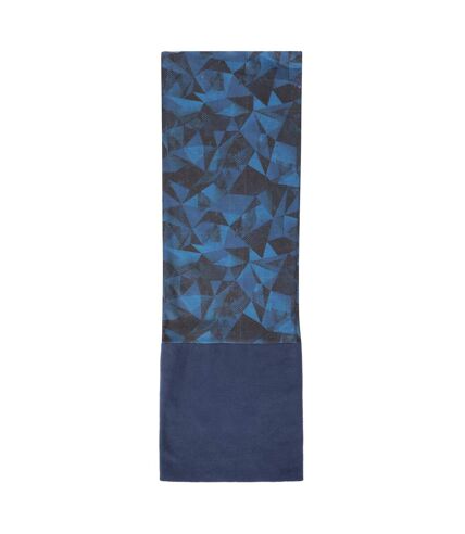 Mens polar patterned fleece snood one size blue Mountain Warehouse