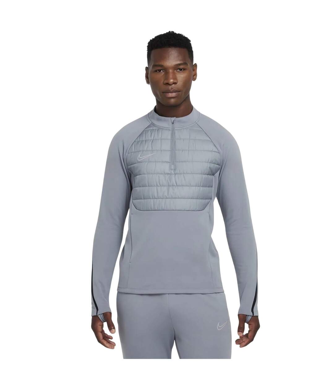 Sweat Hiver Warrior Homme Gris Argenté Nike-1
