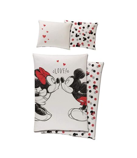 Love Single Duvet Cover Set Multicoloured Mickey Mouse