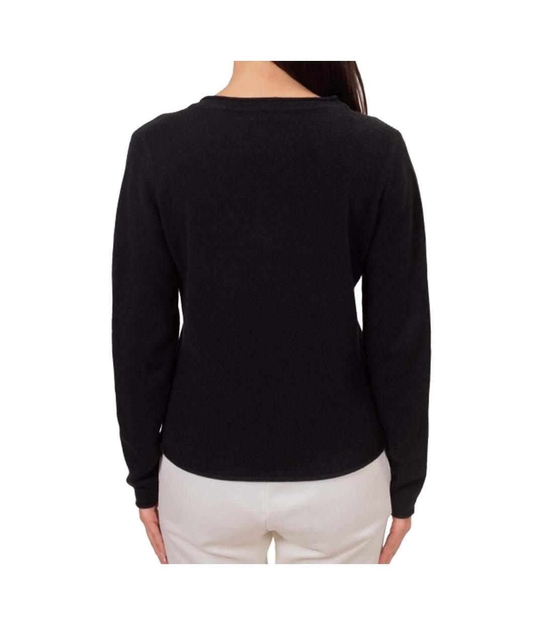 Pull noir femme tommy hilfiger soft ww0ww43505 - l-2