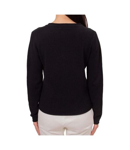 Pull noir femme tommy hilfiger soft ww0ww43505 - l