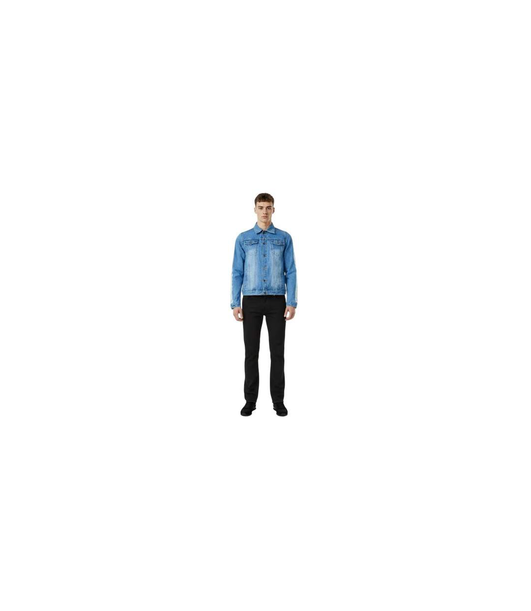 Mens Denim Jacket Blue Criminal Damage-1