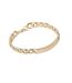 Unisex Adult Curb Chain Bracelet One Size Gold Fabric-2