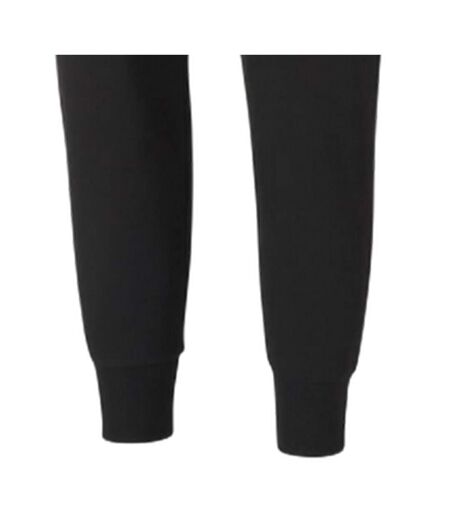 Mens Fleece Plain Joggers  Black Puma