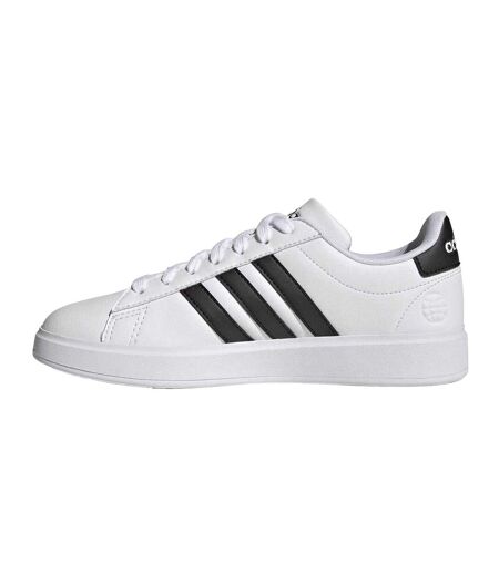 Baskets Grand Court Femme Blanc Noir Adidas