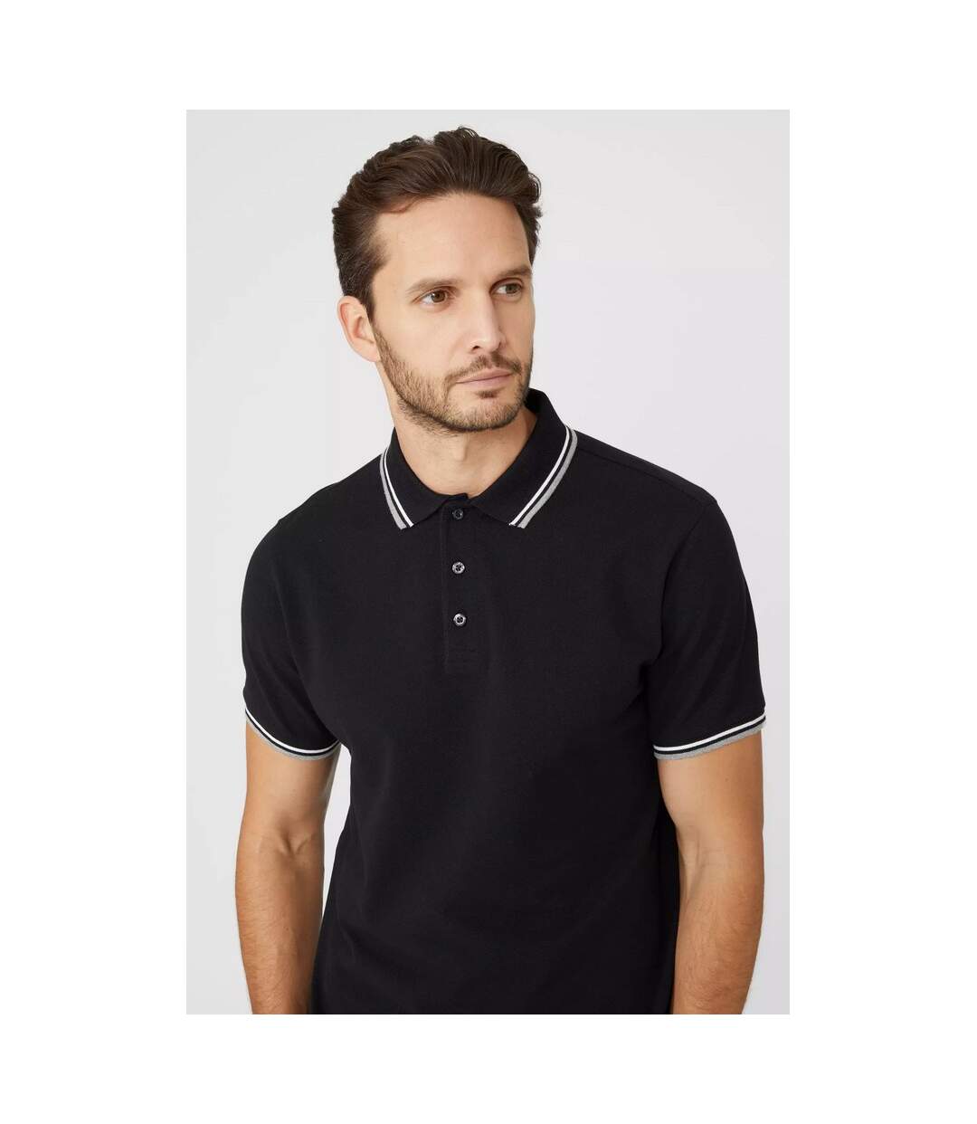 Polo Homme Noir Maine-4