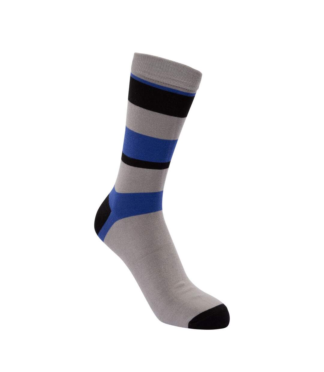 Chaussettes Cinque Adulte Noir Gris Bleu Marine Trespass-4