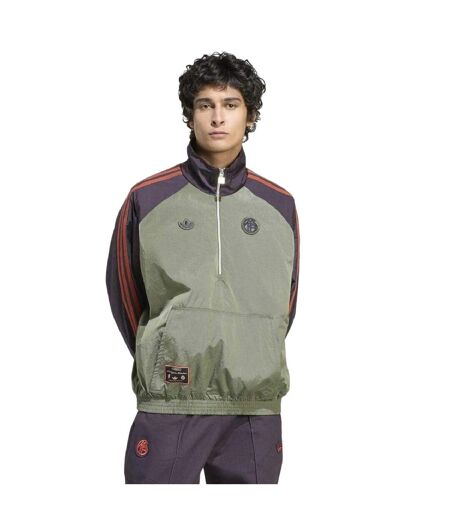 Mens Bayern Munich Classic Badge Jacket Green Black Adidas