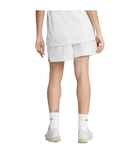 Womens/ladies Jersey Sweat Shorts  White Puma