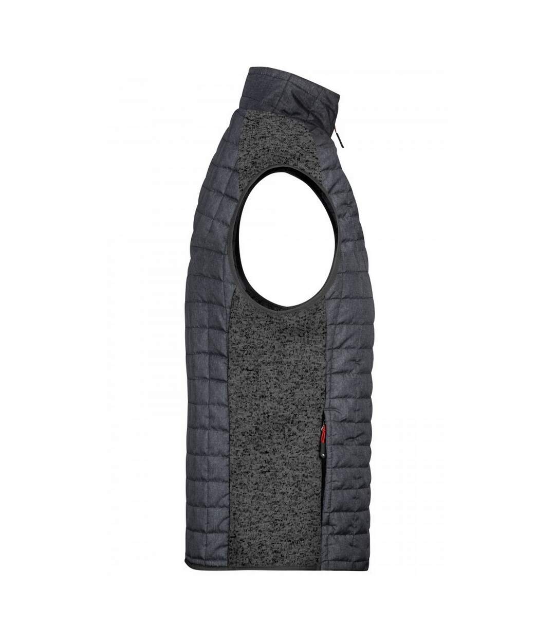 Veste Sans Manches Homme Gris Chiné Anthracite Chiné James And Nicholson-3