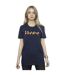 Disney Womens/Ladies Winnie The Pooh Stretching Cotton Boyfriend T-Shirt (Bleu marine) - UTBI47464-2