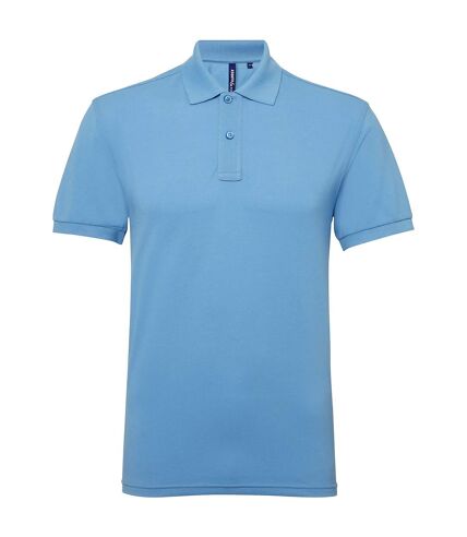 Asquith & Fox Mens Short Sleeve Performance Blend Polo Shirt (Cornflower)