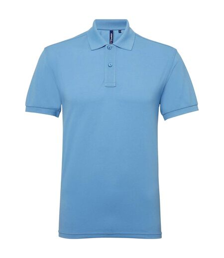 Asquith & Fox Mens Short Sleeve Performance Blend Polo Shirt (Cornflower)