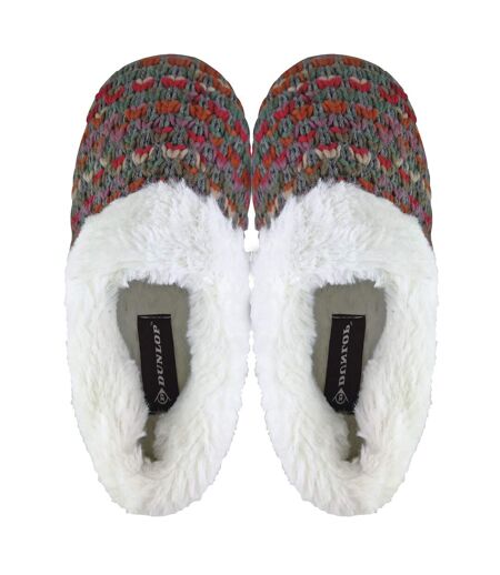 Pantoufles Femme Tricot Épais Fausse Fourrure