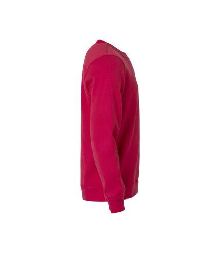 Clique Unisex Adult Basic Round Neck Sweatshirt (Red)