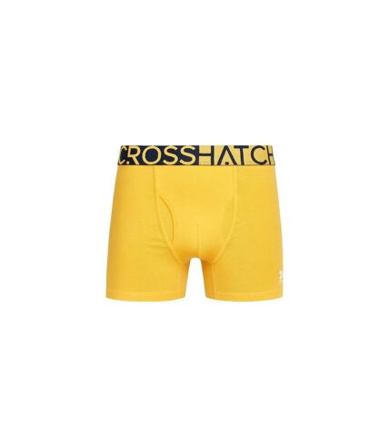 Crosshatch Mens Typan Boxer Shorts (Pack of 3) (Yellow) - UTBG866