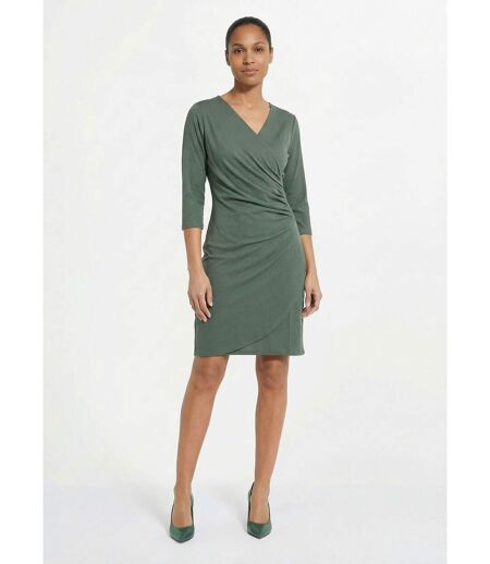 Robe cache coeur jersey cotelé Essentiel