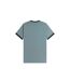 Mens Embroidered Logo Cotton T-shirt Blue Fred Perry-2