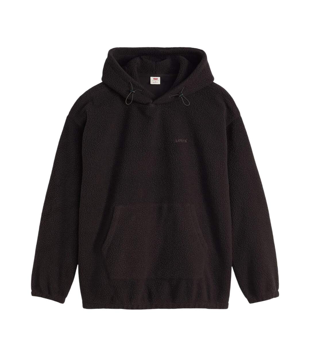 Mens Hooded Long-sleeved Sweatshirt Black Levis-2