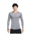Mens Pro Core Long-sleeved T-shirt Grey Nike-1