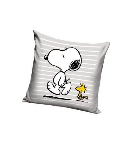 Snoopy & woodstock filled cushion one size grey Peanuts