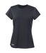 Spiro Womens/Ladies Quick Dry T-Shirt (Black) - UTBC5394