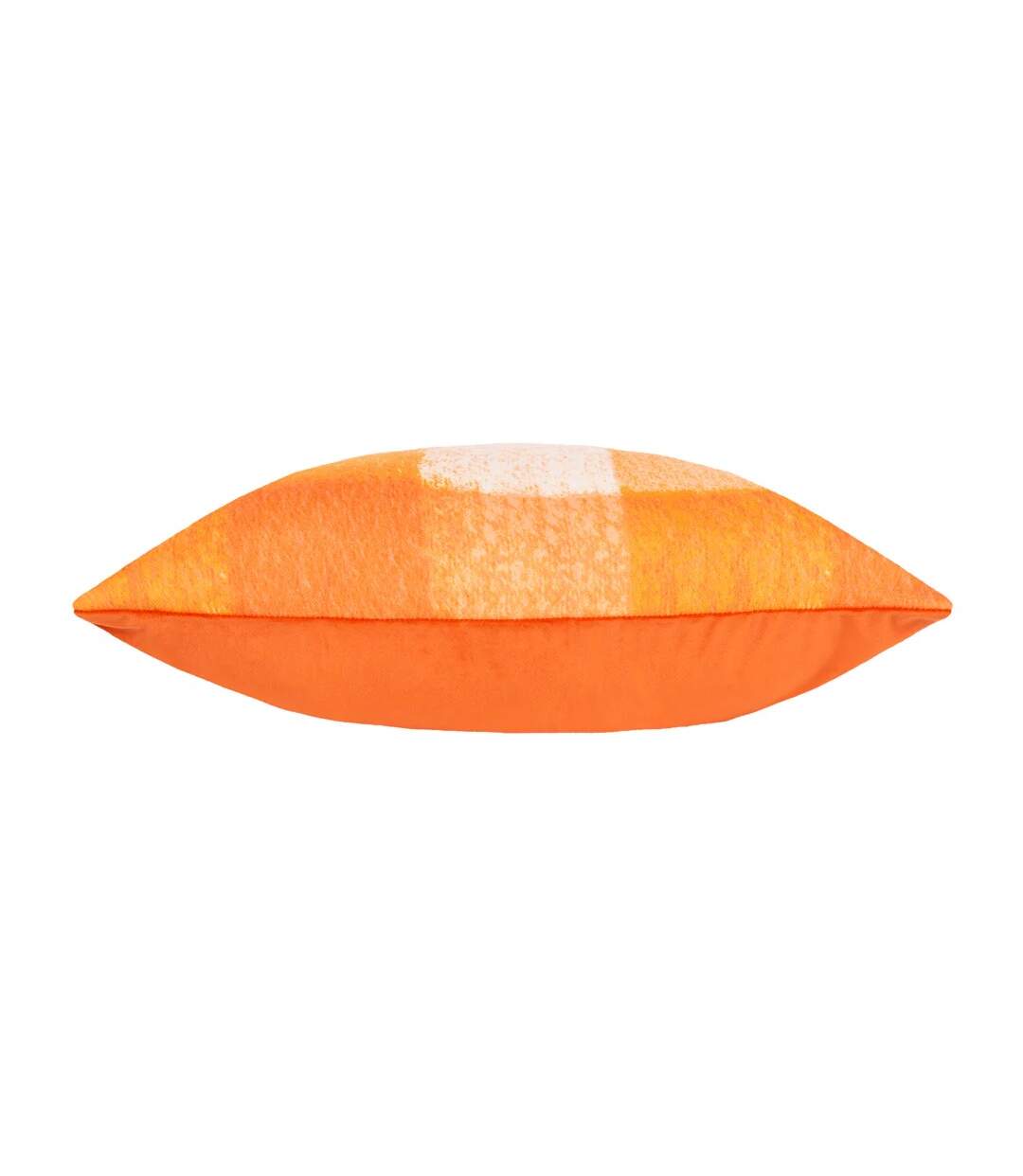 Checked outdoor cushion cover 50cm x 50cm orange Evans Lichfield-3