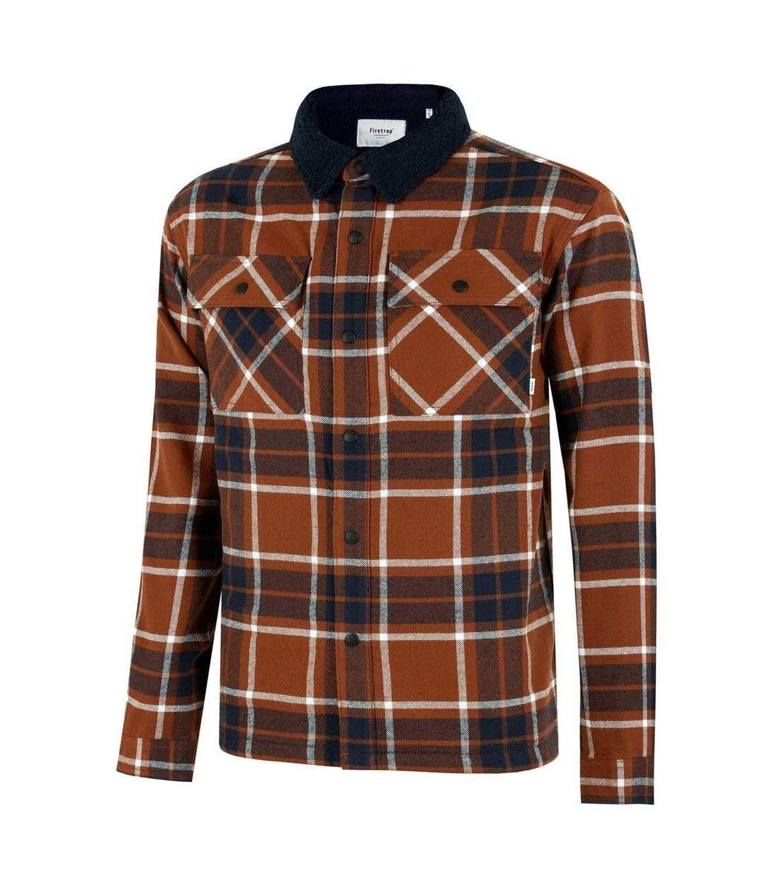 Surchemise Manches Longues Homme Rouge Pastel Firetrap-3