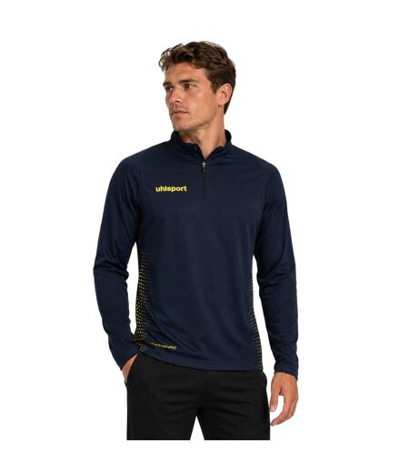 Sweat Homme Bleu Marine Jaune UHL Sport