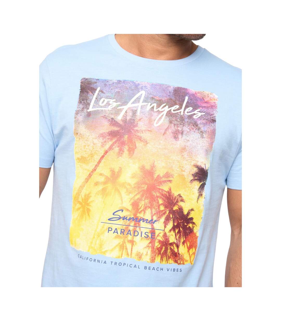 T-shirt Lepalmz Homme Bleu Bewley & Ritch-4