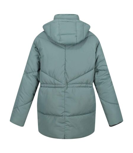 Womens/ladies rurie baffled padded jacket dark forest green Regatta