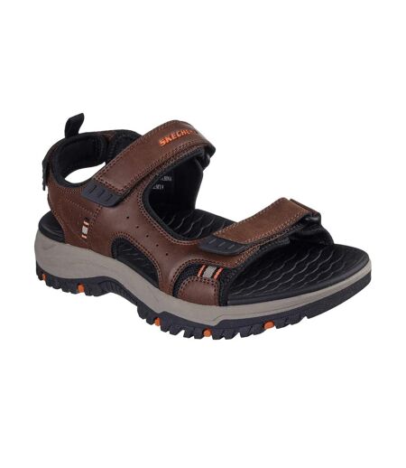 Mens prewitt rigdon sandals brown/black Skechers