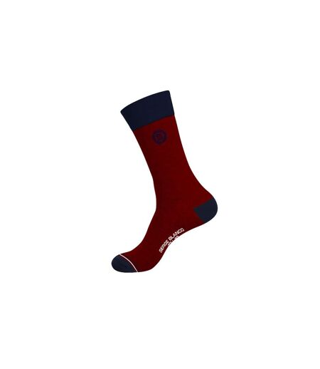Lot de 9 Paires de Chaussettes de ville coton homme peigné doux Serge Blanco