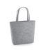 Felt Shopper/tote One Size Grey Melange Bagbase-1