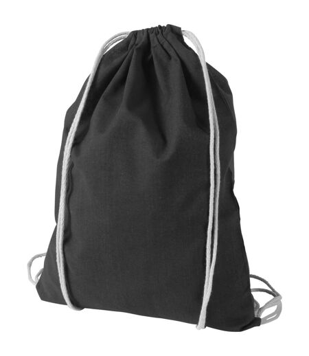 Bullet Oregon Cotton Premium Rucksack (Solid Black) (17.3 x 13 inches)