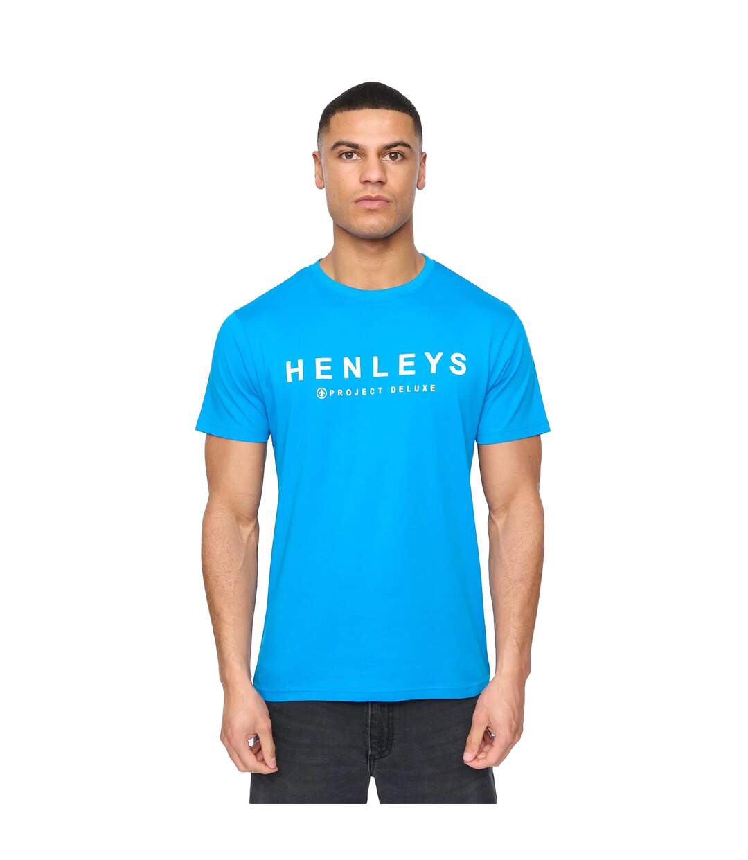 Pack Of 5  Mens Henyfront T-shirt  Black Blue White Light Beige Dark Blue Henleys-3