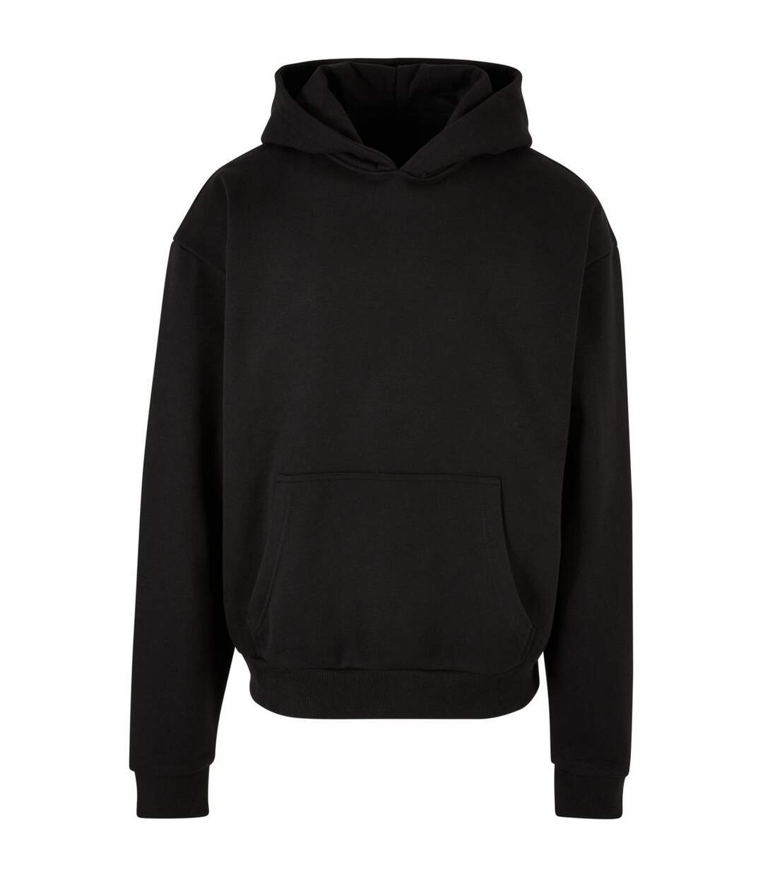 Sweat À Capuche Surdimensionné Ultra Lourd Pour Hommes Noir Build Your Brand-1