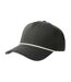 Casquette De Baseball Motif/style 5 Panneaux Paka Adulte Gris Foncé Blanc Atlantis Headwear-1