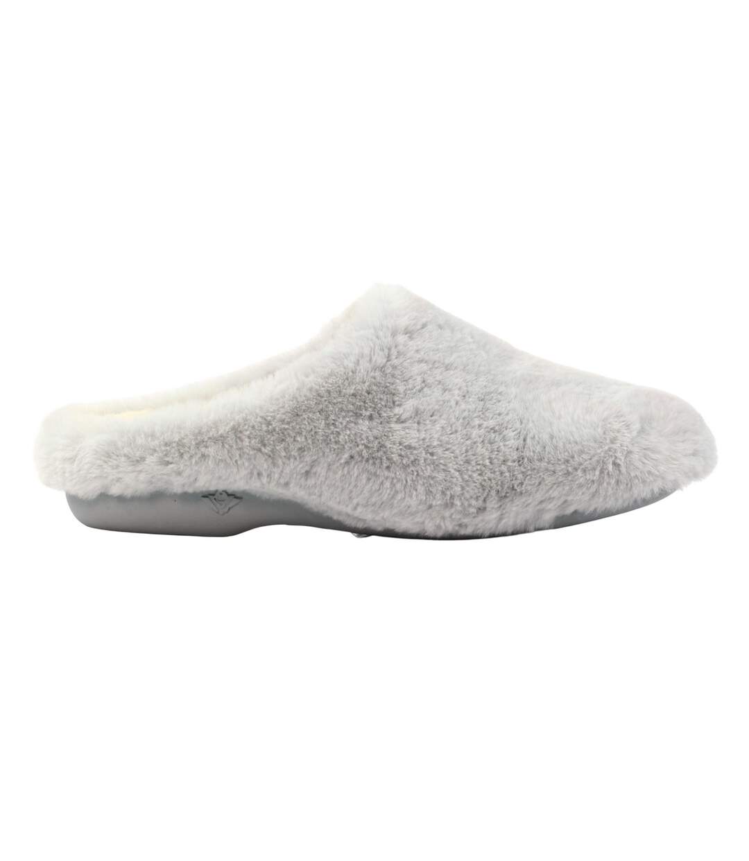 Chaussons Mules Blair Femme Gris Lunar-4