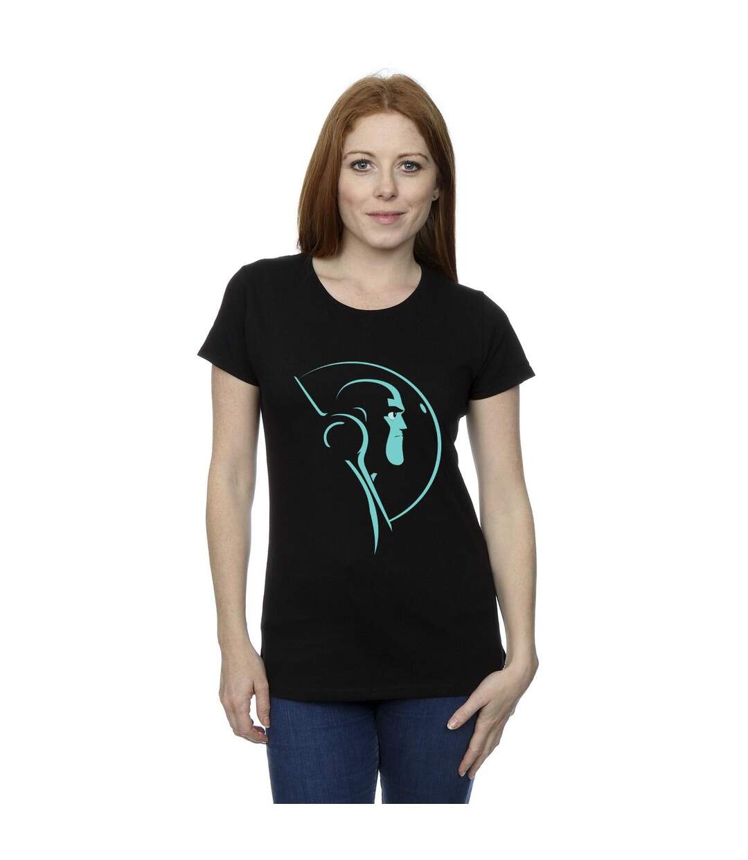 Disney T-shirt en coton Femme/Ladies Lightyear Space Helmet Stare (Noir) - UTBI29052-2