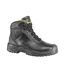 Mens Footwear Industry Batura Plus Leather Safety Boots Black Yellow Mascot-1