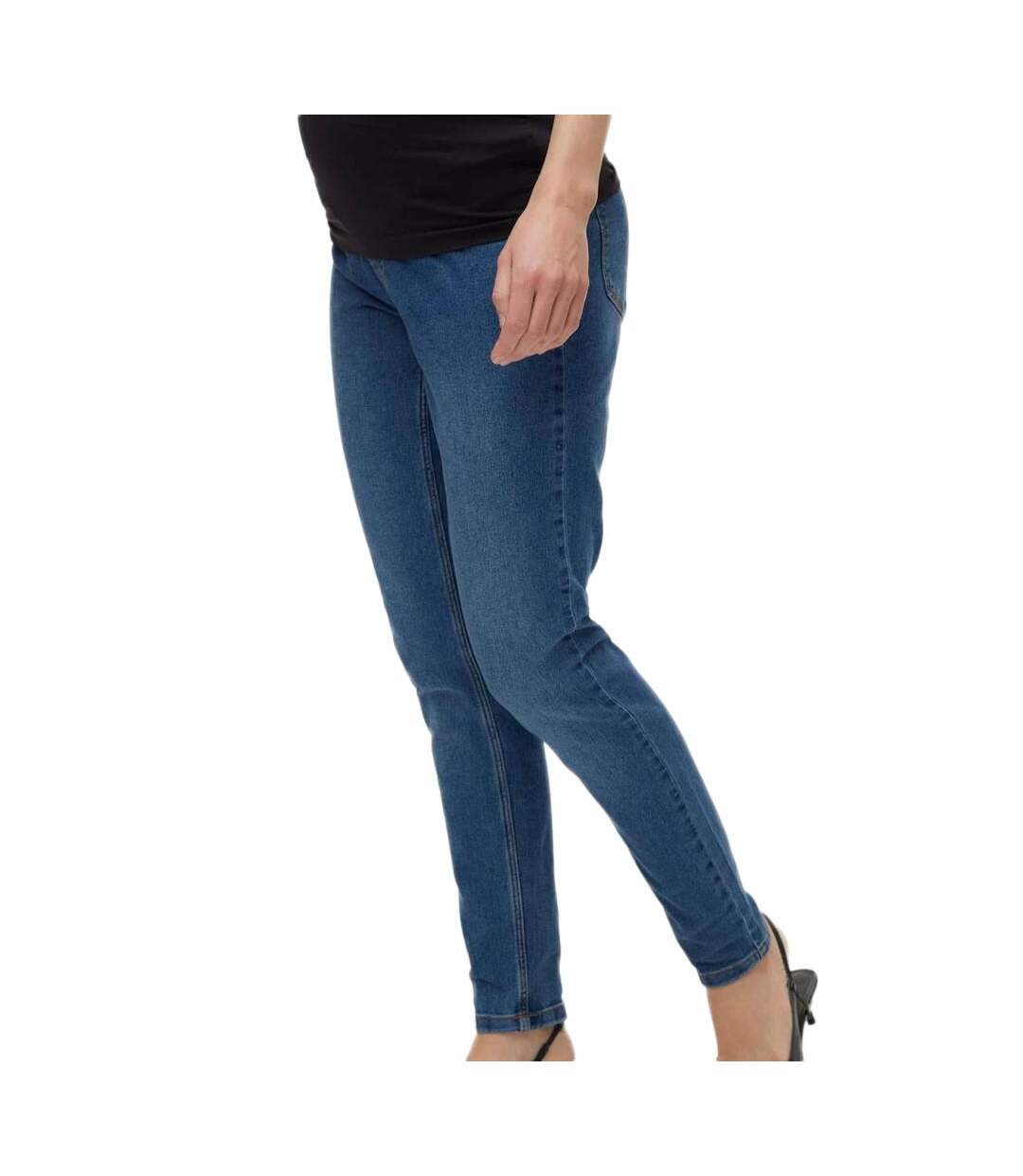 Jean de Grossesse Skinny Bleu Femme Mamalicious Mecho - L-1