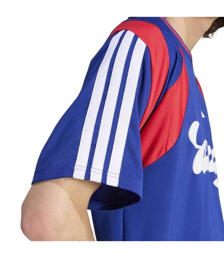 Mens Hot Raglan T-shirt Blue Adidas