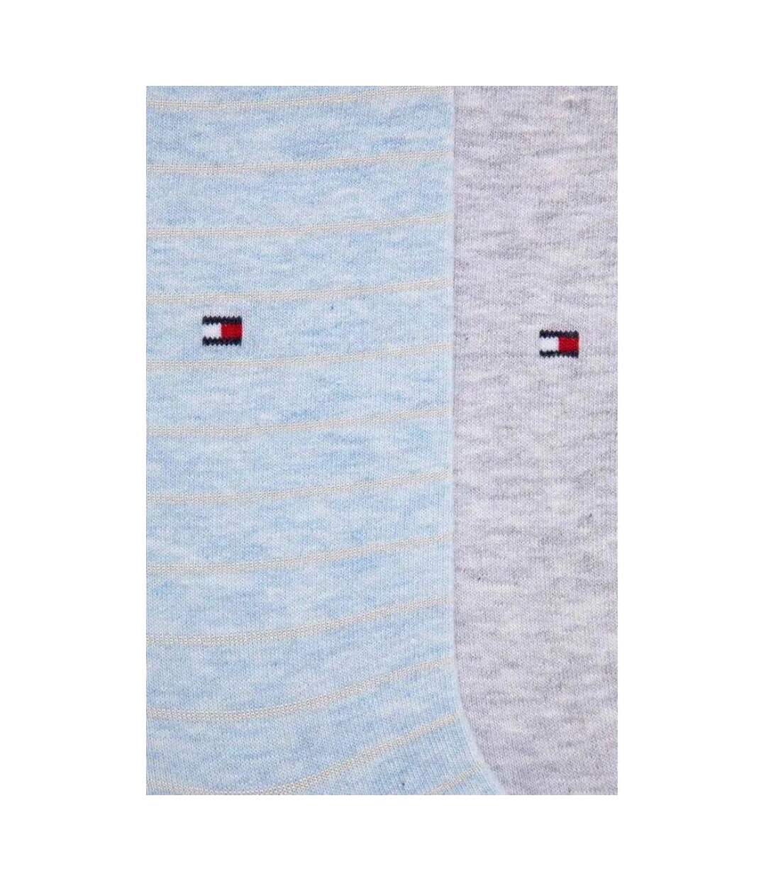 Chaussettes Motif/style Uni Femme Bleu Gris Tommy Hilfiger-2