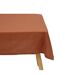 Nappe Rectangulaire Chambray 140x240cm Terracotta-1