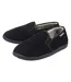 Mens Textured Full Slippers Black Closed Back Cushioned UK 6-13-1