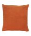 Furn Solo Velvet Square Throw Pillow Cover (Orange) (One Size)